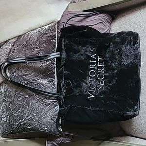 Victoria Secret Velvet & Rhinestone Logo Bag ⭐️NWOT⭐️